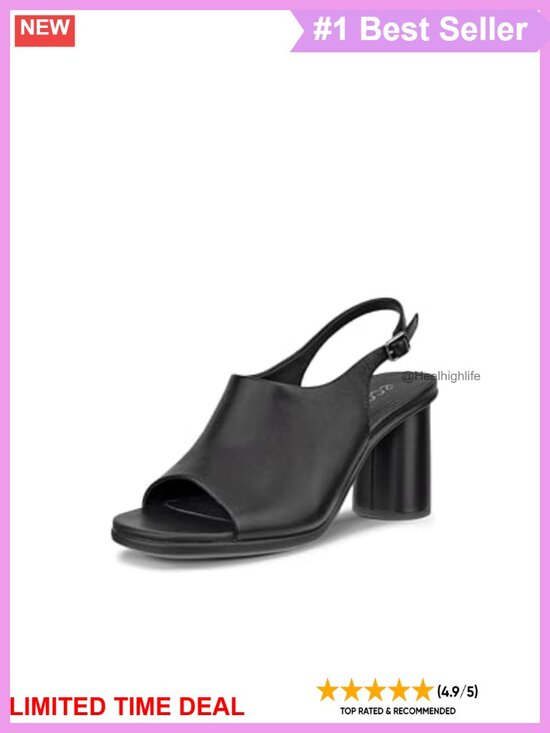 Shoes - ECCO Sculpted Alba 65 Slingback Heel Sandal Leather Block Heel